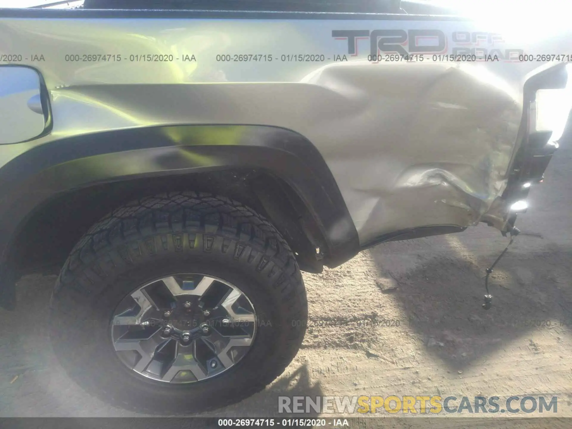 6 Photograph of a damaged car 3TMAZ5CN2KM101622 TOYOTA TACOMA 2019