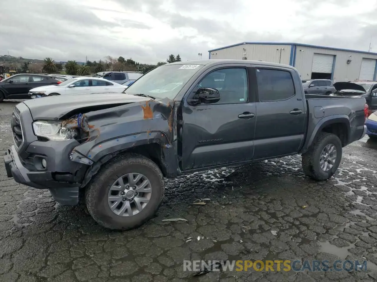 1 Photograph of a damaged car 3TMAZ5CN2KM107937 TOYOTA TACOMA 2019