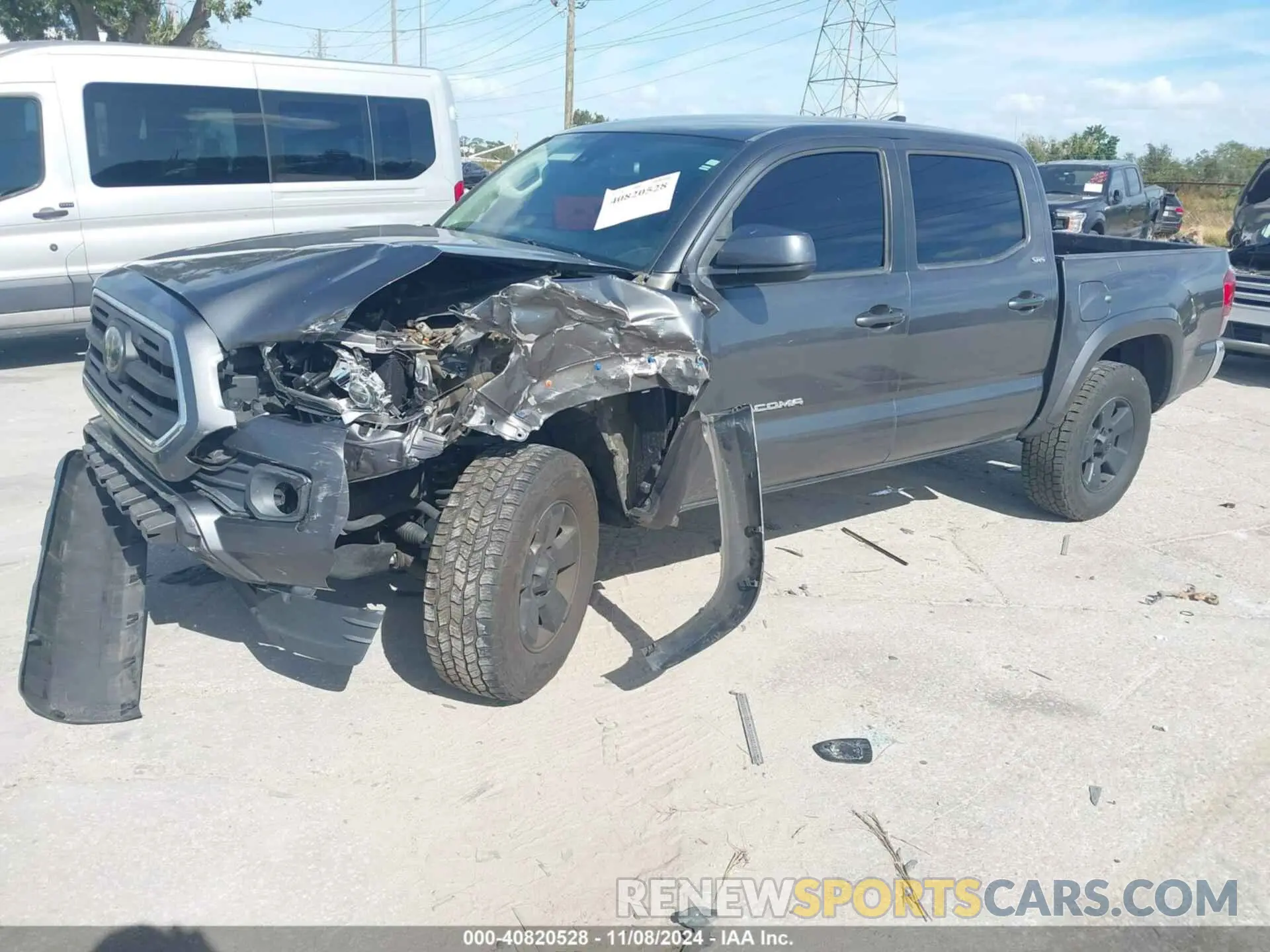 2 Photograph of a damaged car 3TMAZ5CN3KM097306 TOYOTA TACOMA 2019