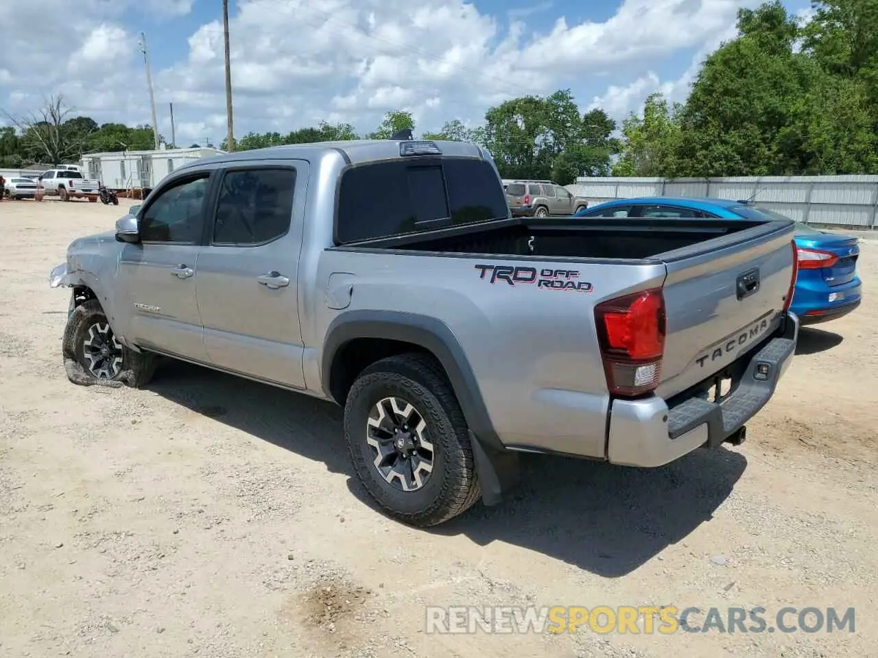 2 Photograph of a damaged car 3TMAZ5CN3KM113455 TOYOTA TACOMA 2019