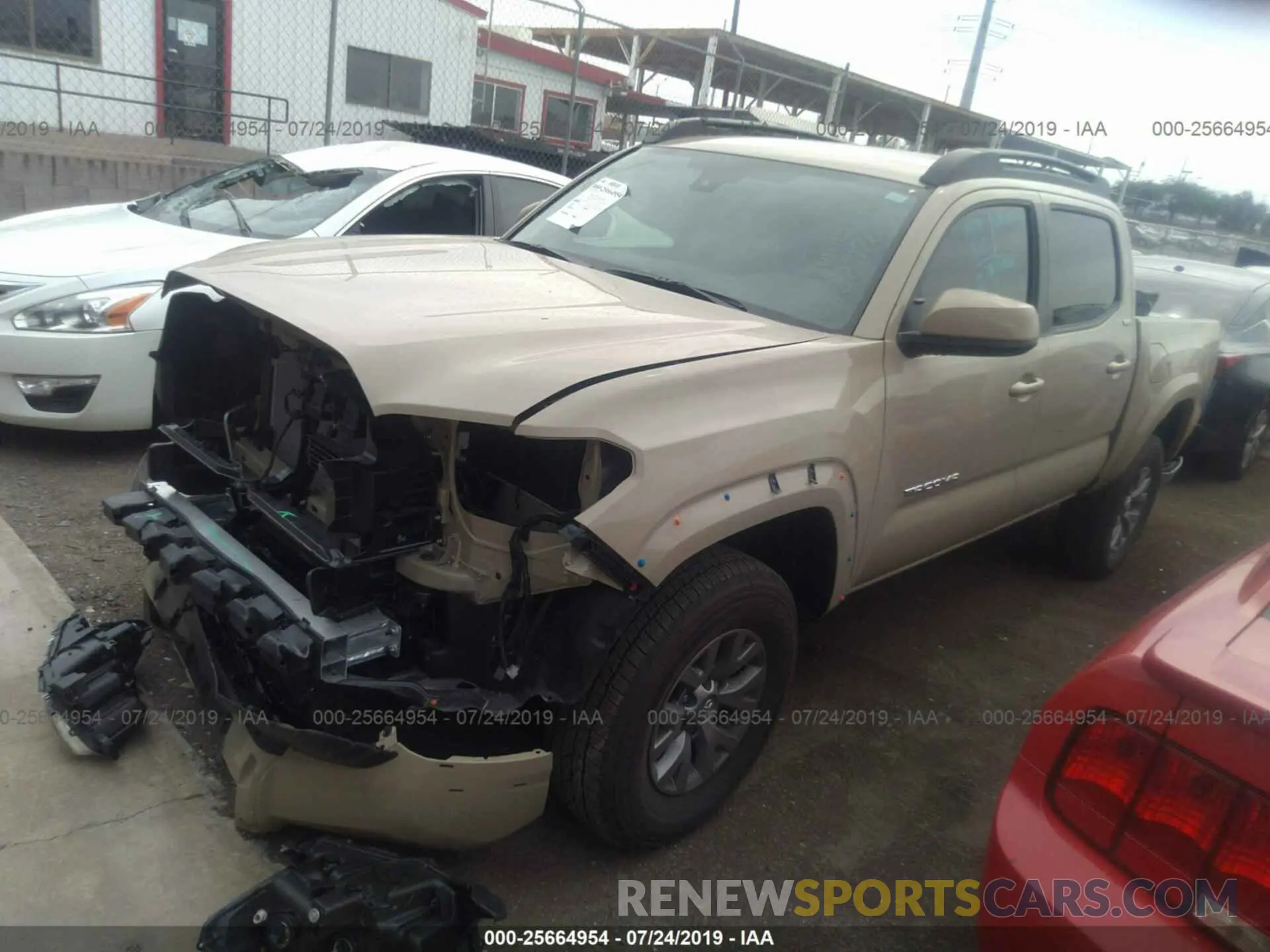 2 Photograph of a damaged car 3TMAZ5CN5KM101033 TOYOTA TACOMA 2019