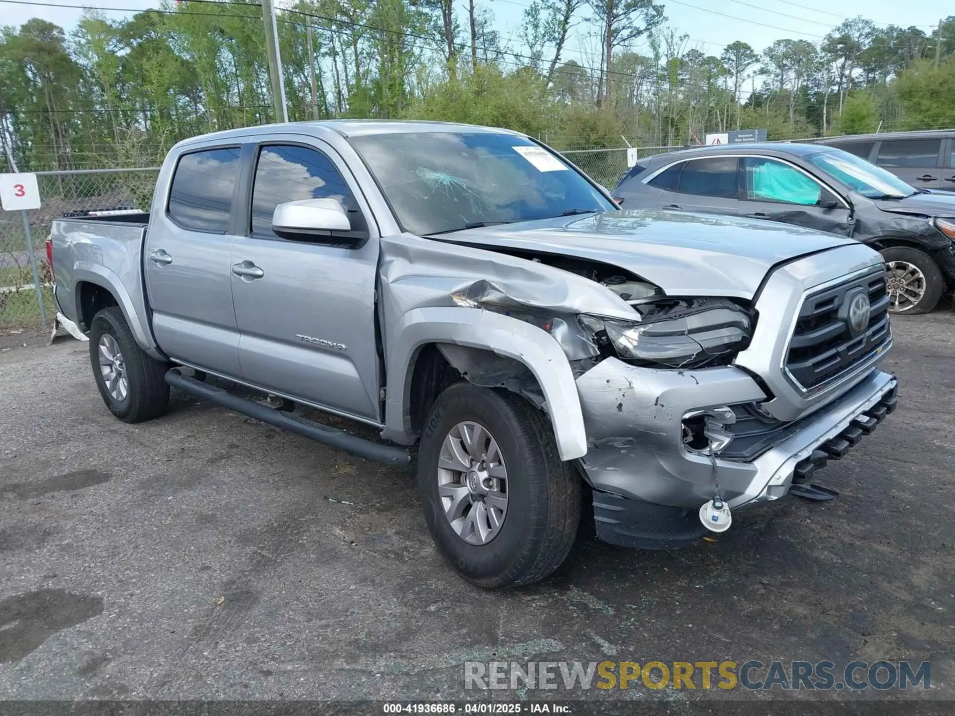 1 Photograph of a damaged car 3TMAZ5CN5KM103574 TOYOTA TACOMA 2019