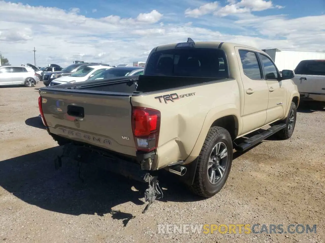 4 Photograph of a damaged car 3TMAZ5CN5KM104322 TOYOTA TACOMA 2019