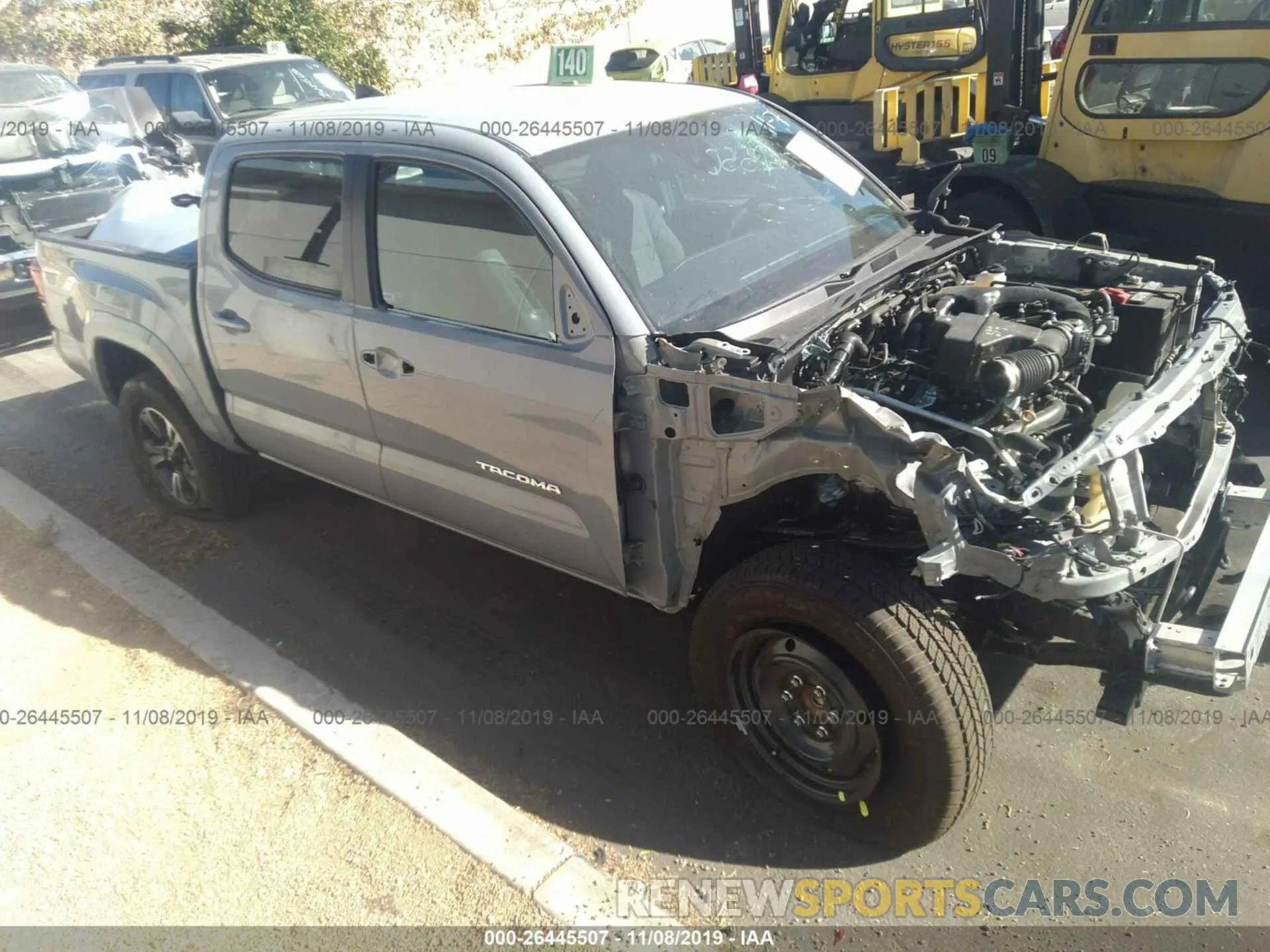 1 Photograph of a damaged car 3TMAZ5CN9KM101603 TOYOTA TACOMA 2019