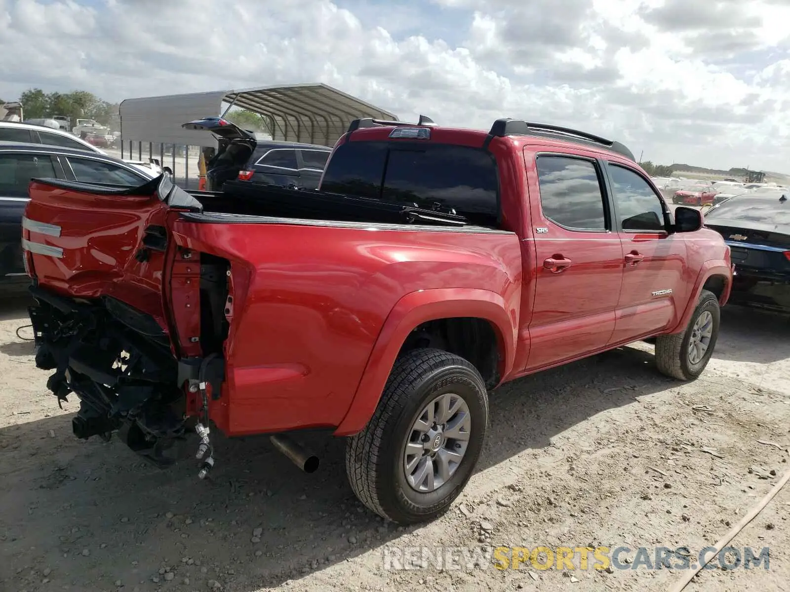4 Photograph of a damaged car 3TMAZ5CN9KM108356 TOYOTA TACOMA 2019