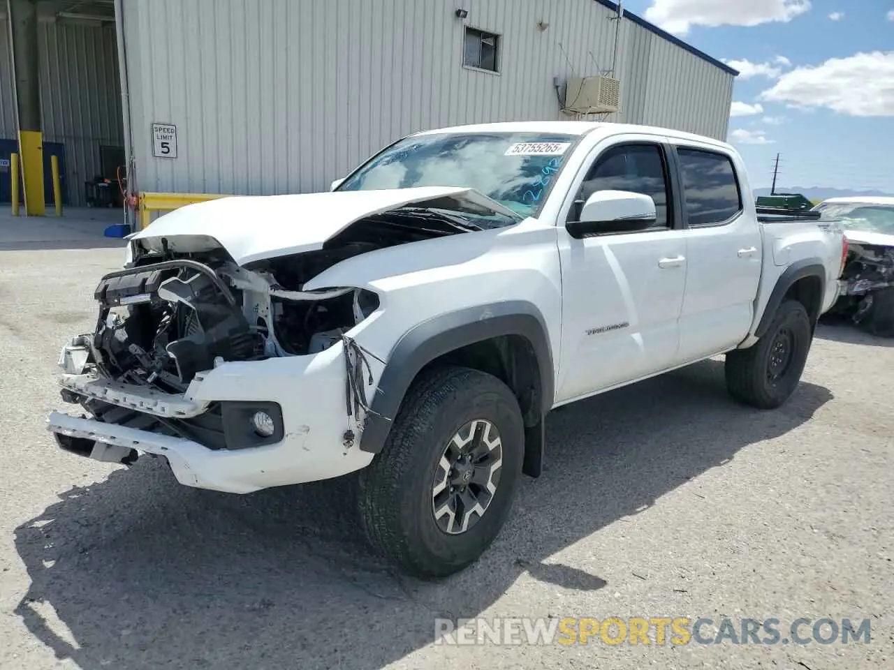 1 Photograph of a damaged car 3TMAZ5CN9KM112892 TOYOTA TACOMA 2019