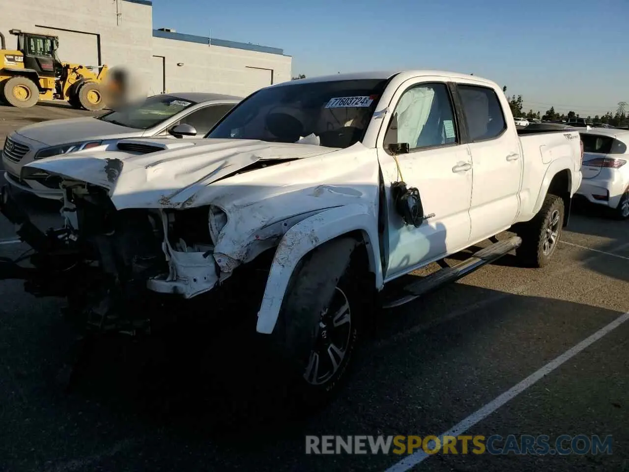 1 Photograph of a damaged car 3TMBZ5DN0KM018287 TOYOTA TACOMA 2019
