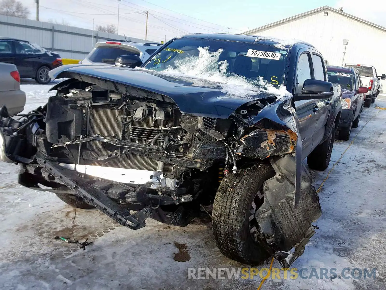 2 Photograph of a damaged car 3TMCZ5AN0KM244192 TOYOTA TACOMA 2019