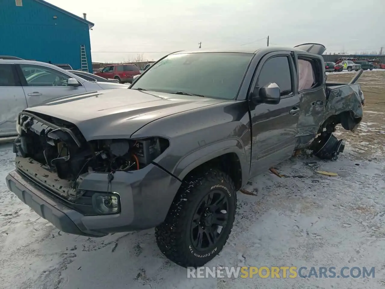 1 Photograph of a damaged car 3TMCZ5AN1KM254049 TOYOTA TACOMA 2019