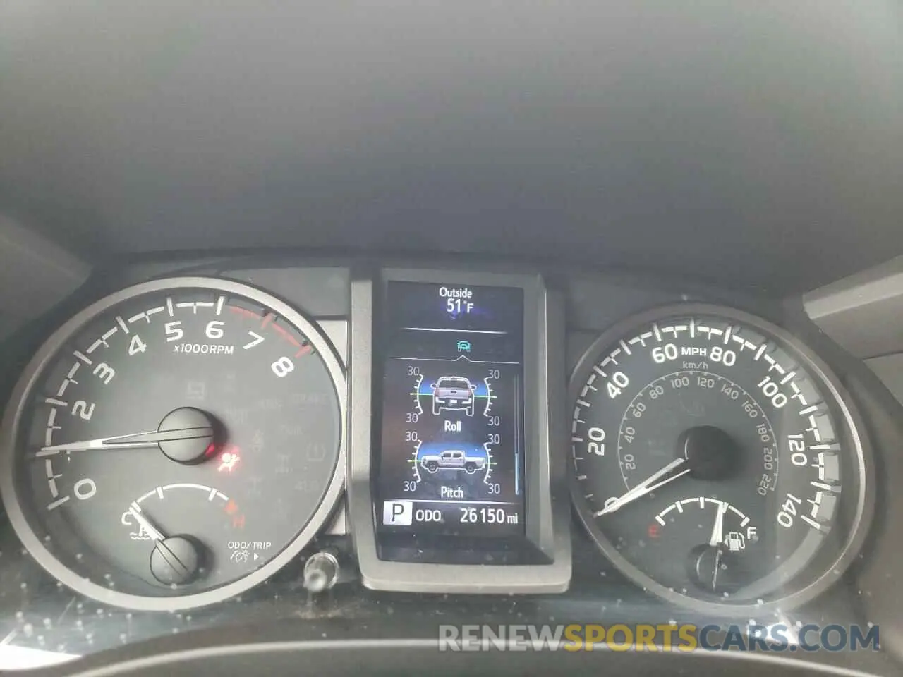 8 Photograph of a damaged car 3TMCZ5AN2KM250544 TOYOTA TACOMA 2019