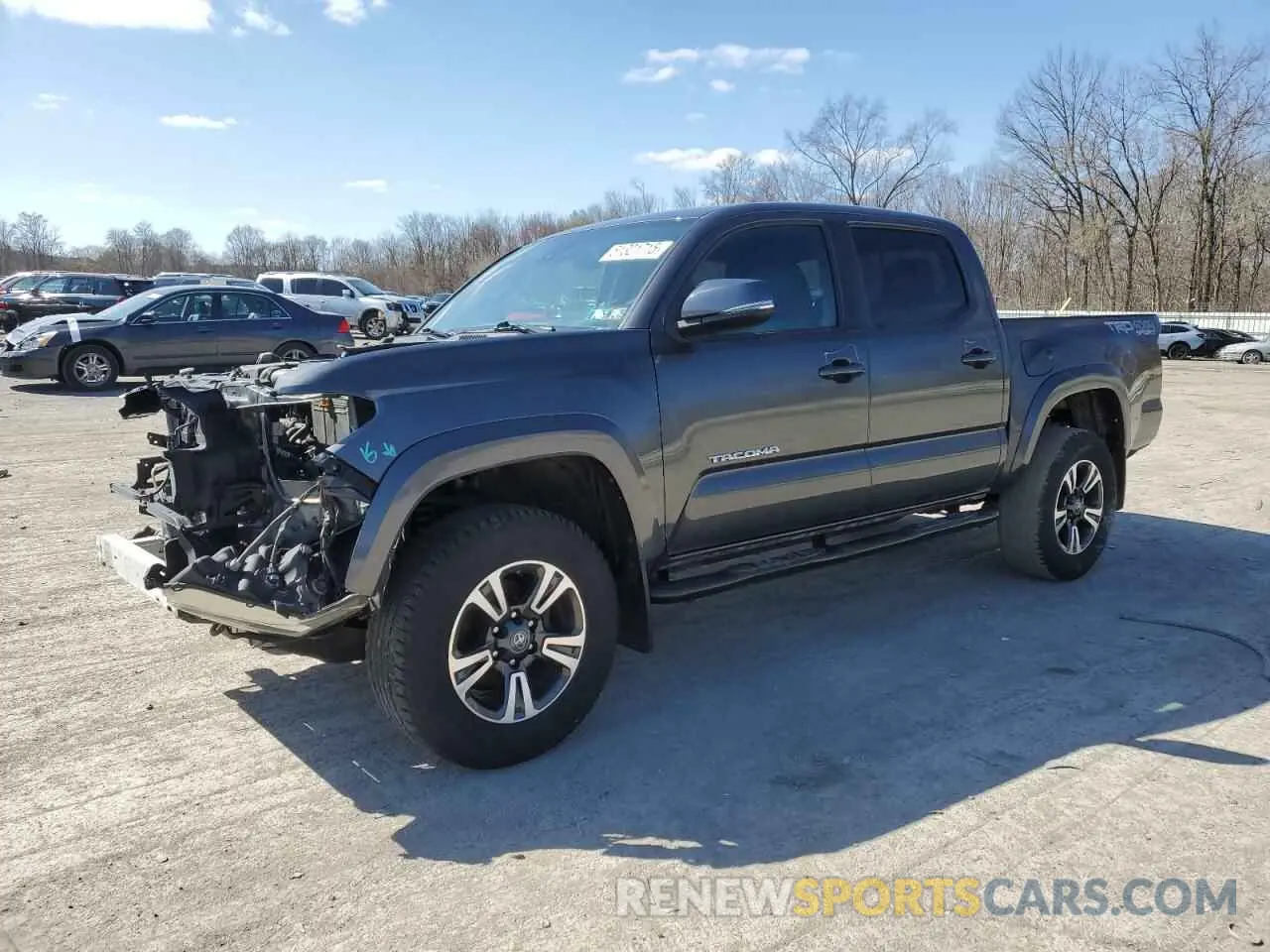 1 Photograph of a damaged car 3TMCZ5AN2KM283656 TOYOTA TACOMA 2019