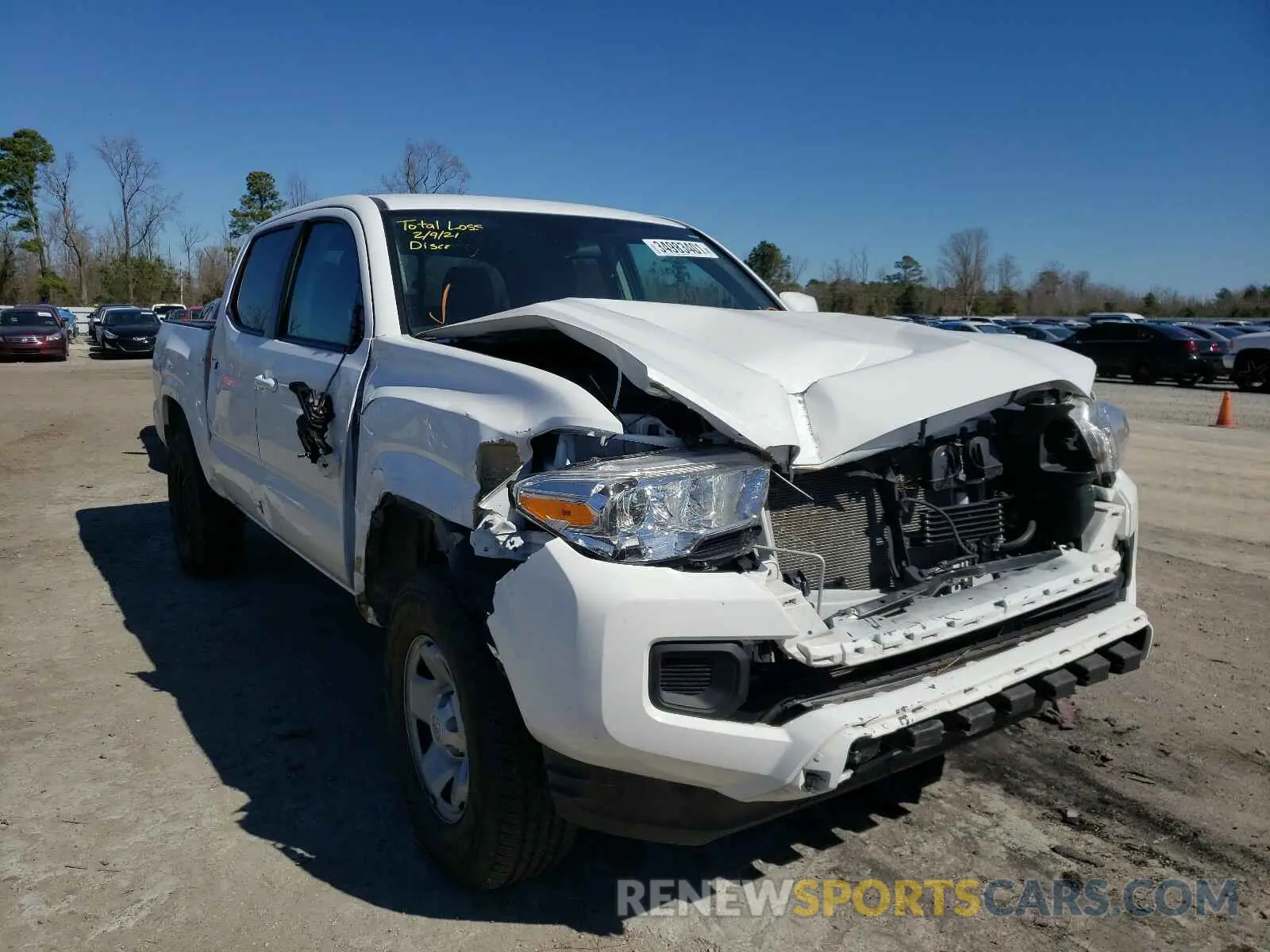 1 Photograph of a damaged car 3TMCZ5AN3KM250603 TOYOTA TACOMA 2019