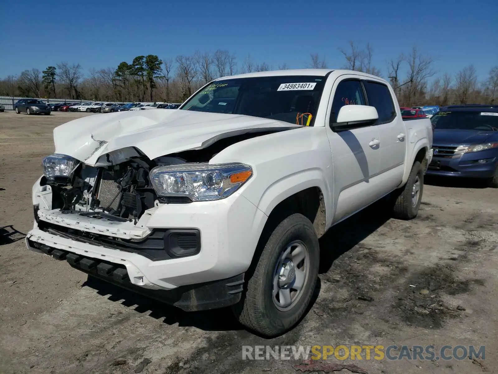 2 Photograph of a damaged car 3TMCZ5AN3KM250603 TOYOTA TACOMA 2019