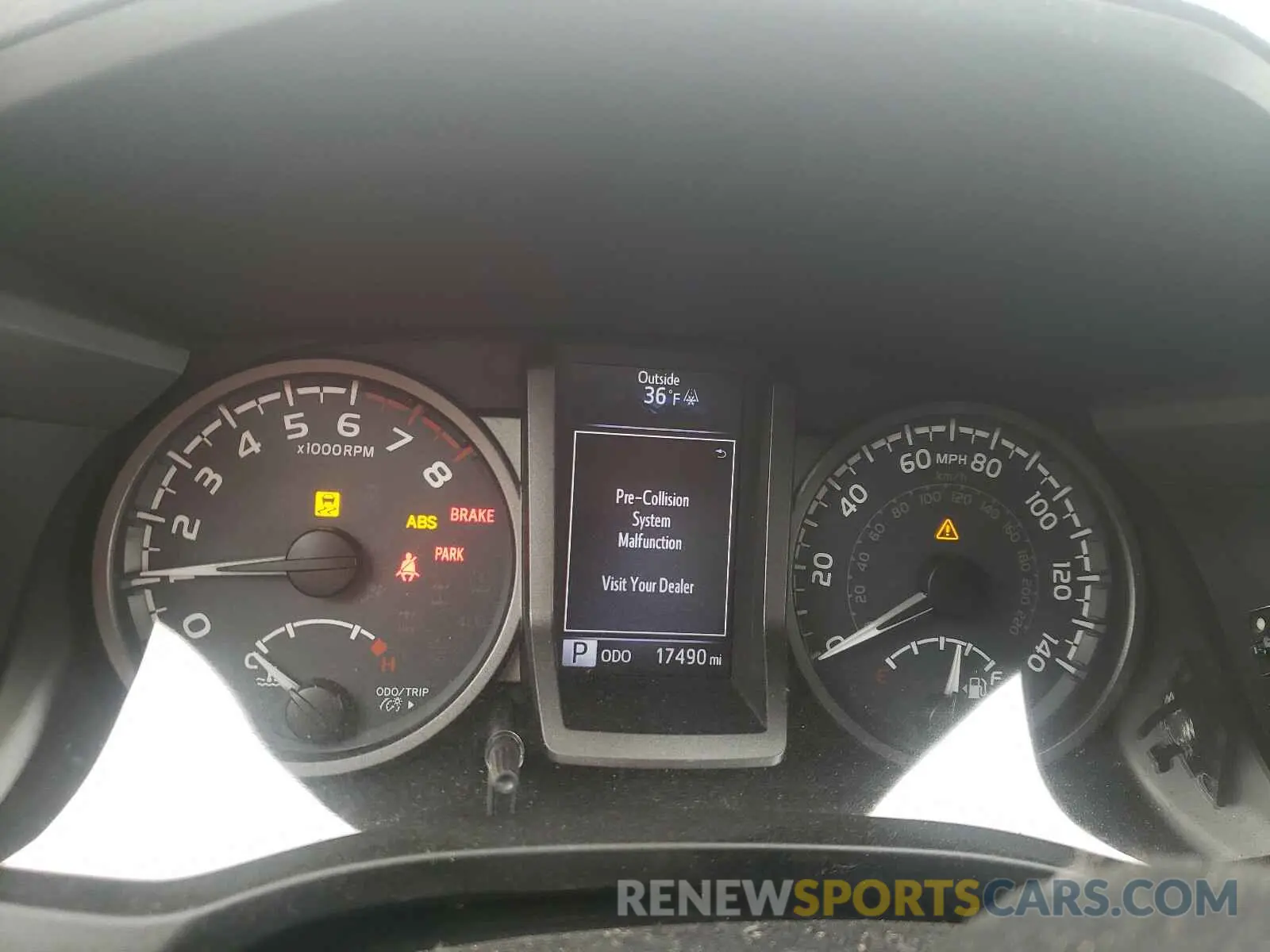 8 Photograph of a damaged car 3TMCZ5AN6KM214355 TOYOTA TACOMA 2019