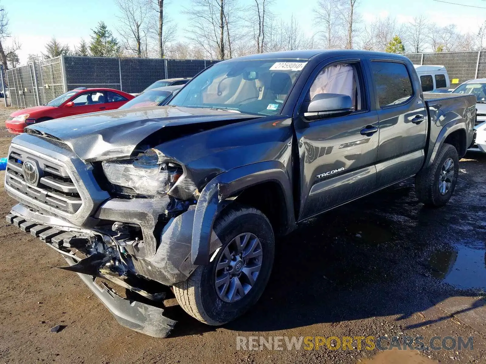 2 Photograph of a damaged car 3TMCZ5AN6KM216767 TOYOTA TACOMA 2019