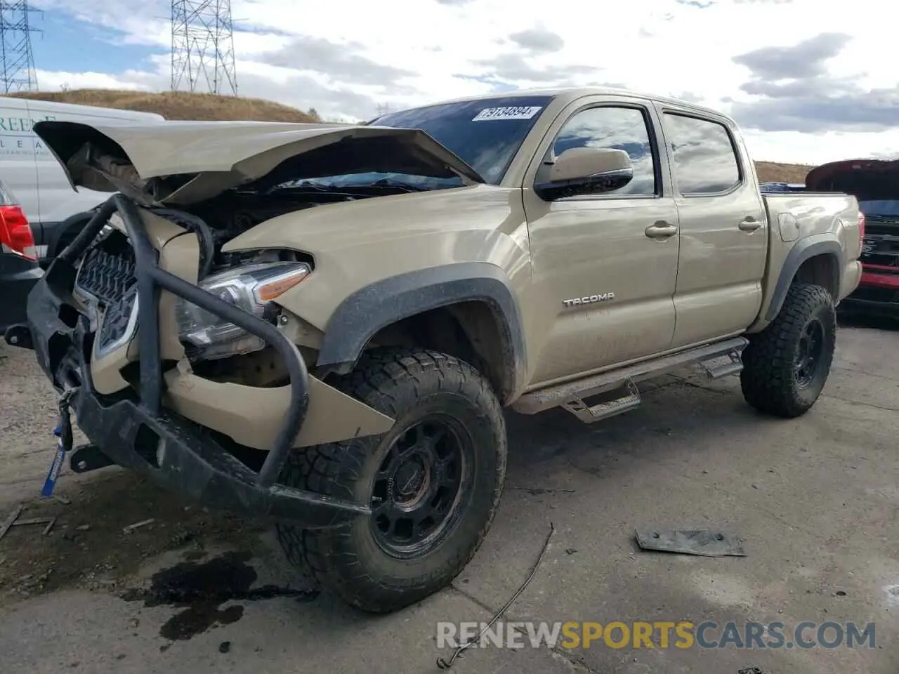 1 Photograph of a damaged car 3TMCZ5AN6KM278489 TOYOTA TACOMA 2019