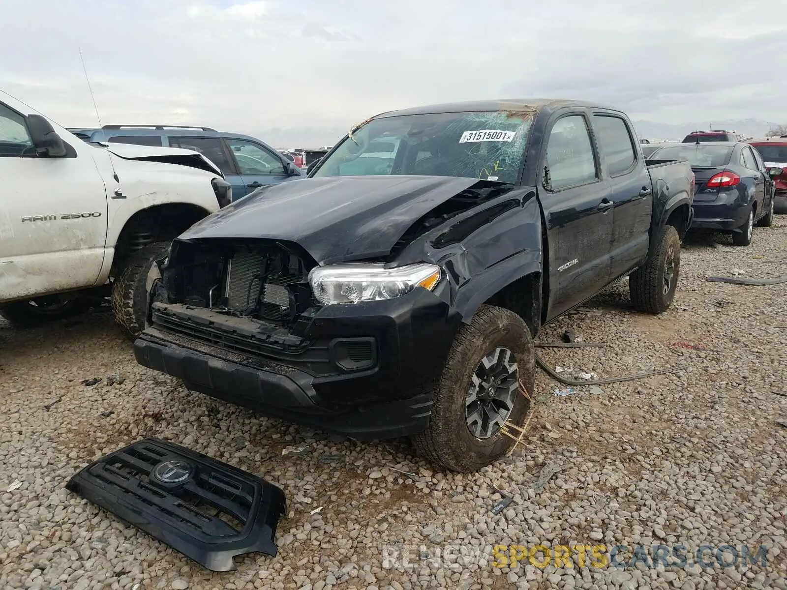 2 Photograph of a damaged car 3TMCZ5AN7KM273348 TOYOTA TACOMA 2019