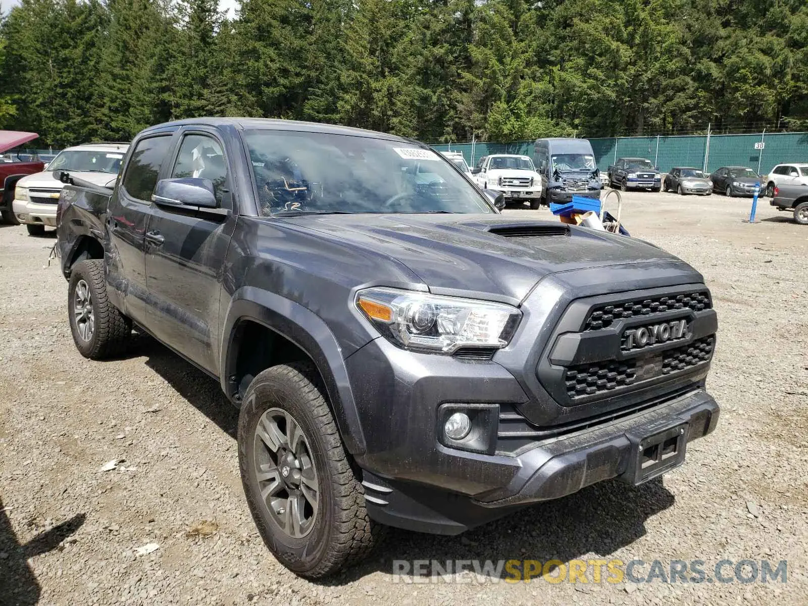 1 Photograph of a damaged car 3TMCZ5AN8KM248913 TOYOTA TACOMA 2019