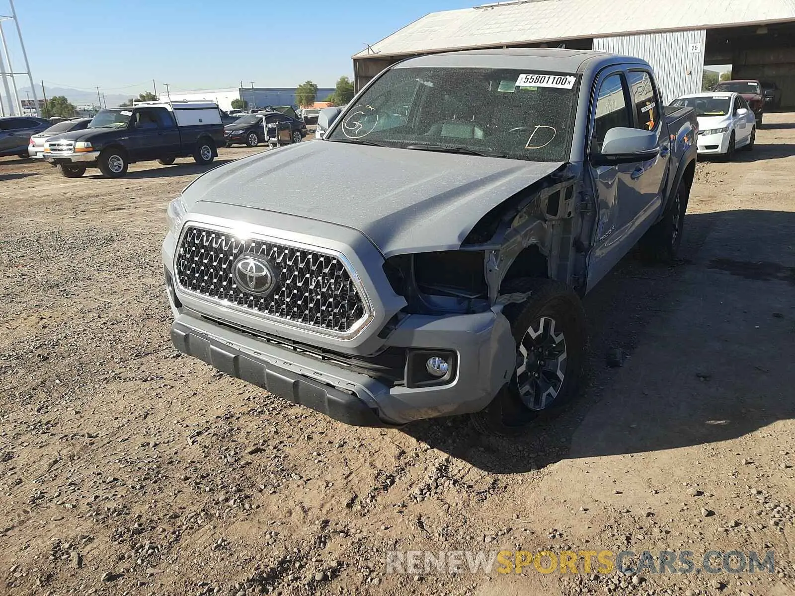 2 Photograph of a damaged car 3TMCZ5AN8KM261158 TOYOTA TACOMA 2019