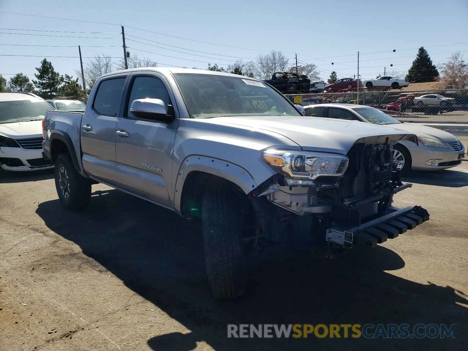1 Photograph of a damaged car 3TMCZ5AN9KM224121 TOYOTA TACOMA 2019
