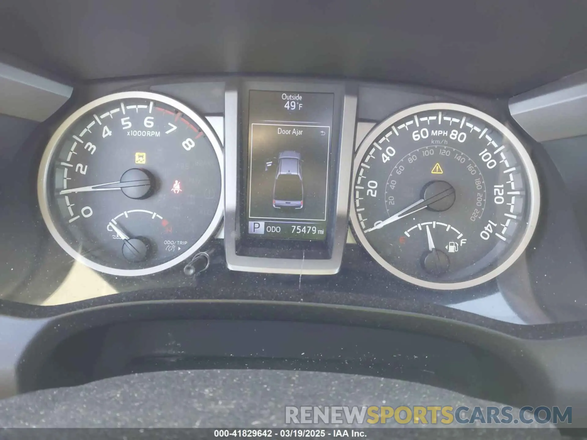 7 Photograph of a damaged car 3TMCZ5AN9KM228461 TOYOTA TACOMA 2019