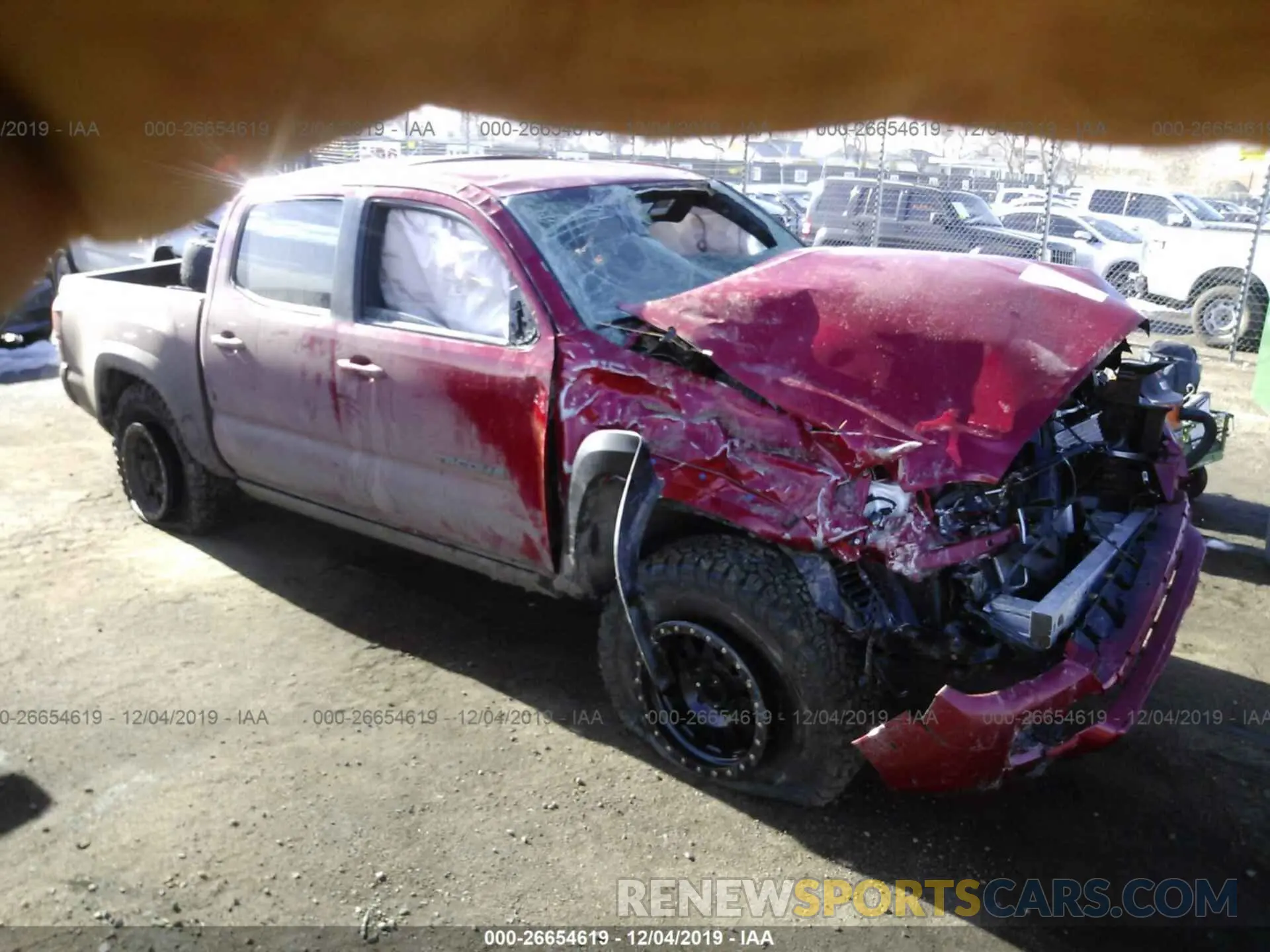 1 Photograph of a damaged car 3TMCZ5ANXKM263087 TOYOTA TACOMA 2019