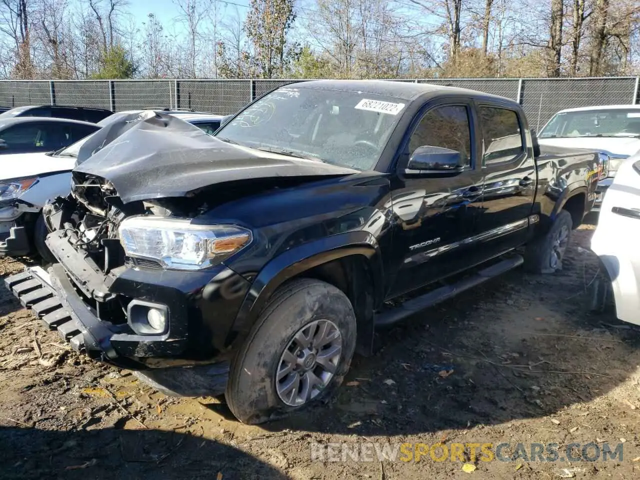 1 Photograph of a damaged car 3TMDZ5BN0KM055819 TOYOTA TACOMA 2019