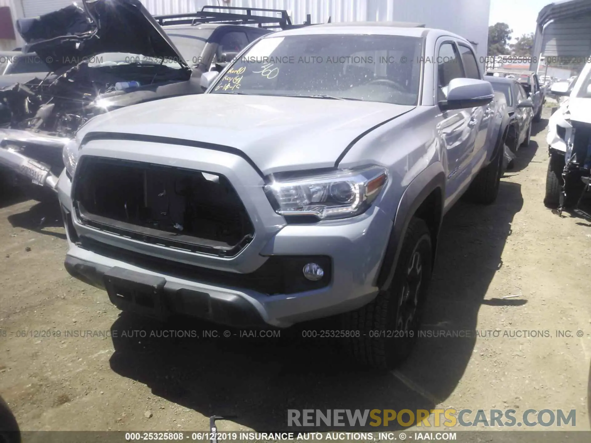 2 Photograph of a damaged car 3TMDZ5BN2KM070774 TOYOTA TACOMA 2019