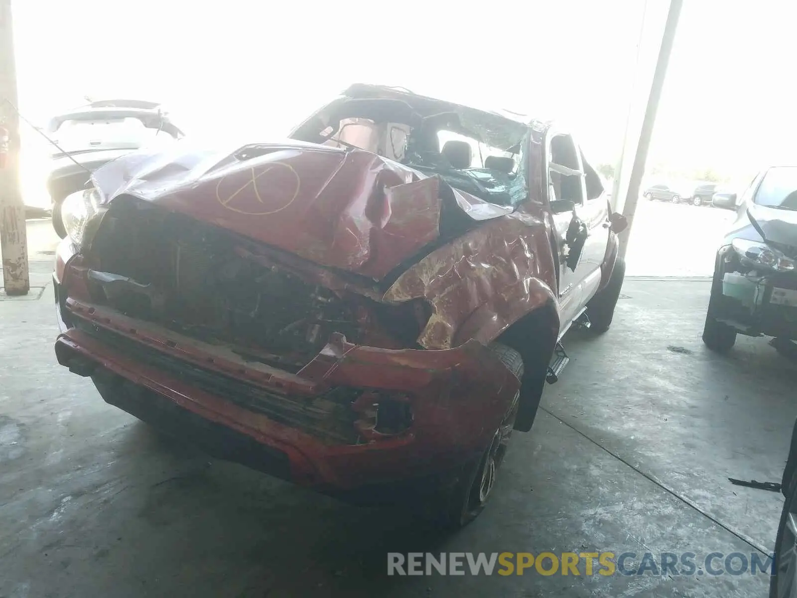 2 Photograph of a damaged car 3TMDZ5BN7KM062928 TOYOTA TACOMA 2019