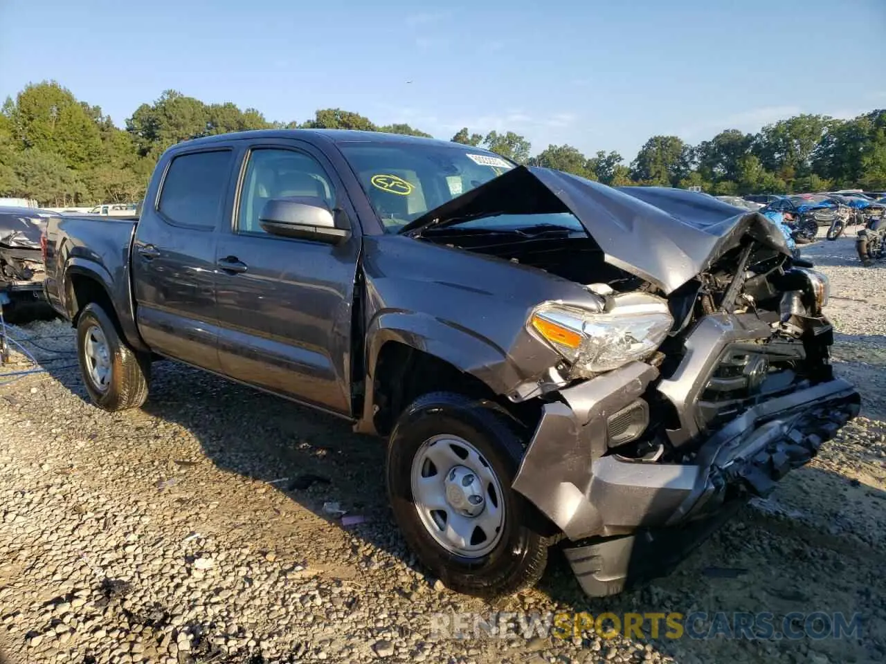 1 Photograph of a damaged car 5TFAX5GN0KX156256 TOYOTA TACOMA 2019