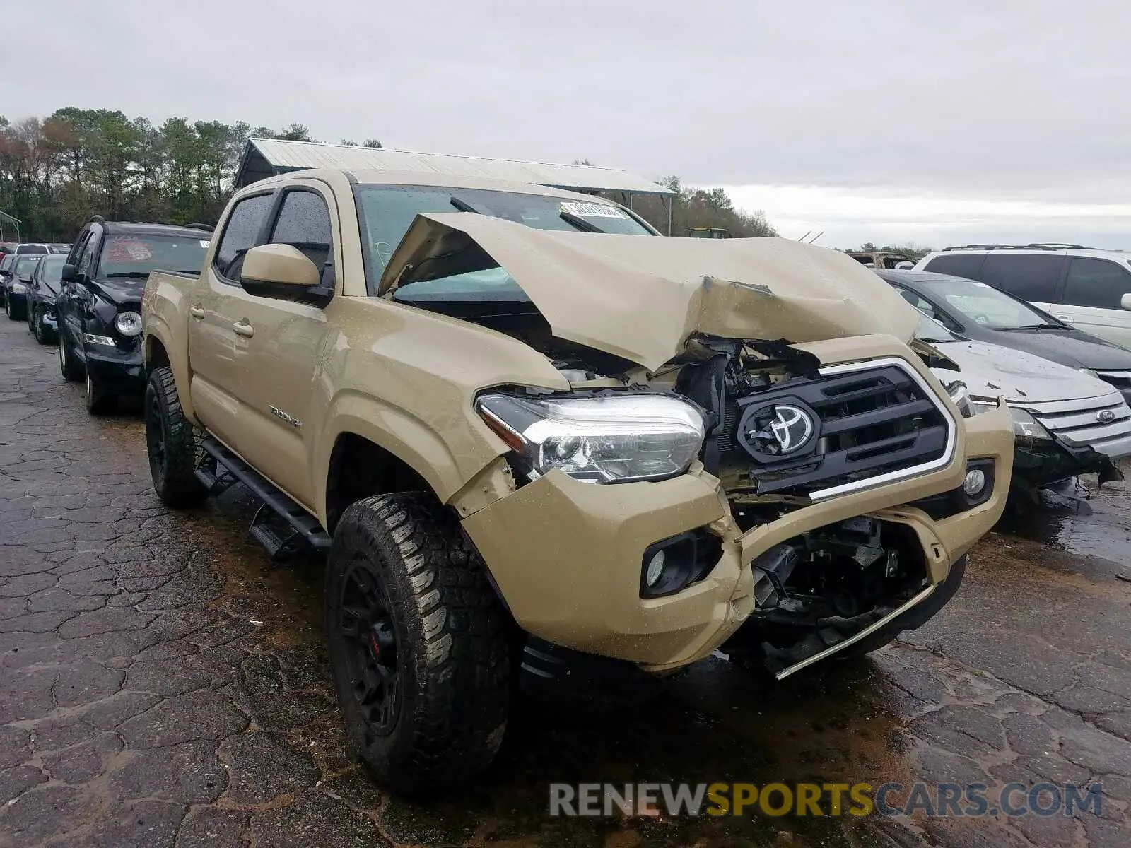 1 Photograph of a damaged car 5TFAX5GN1KX145024 TOYOTA TACOMA 2019