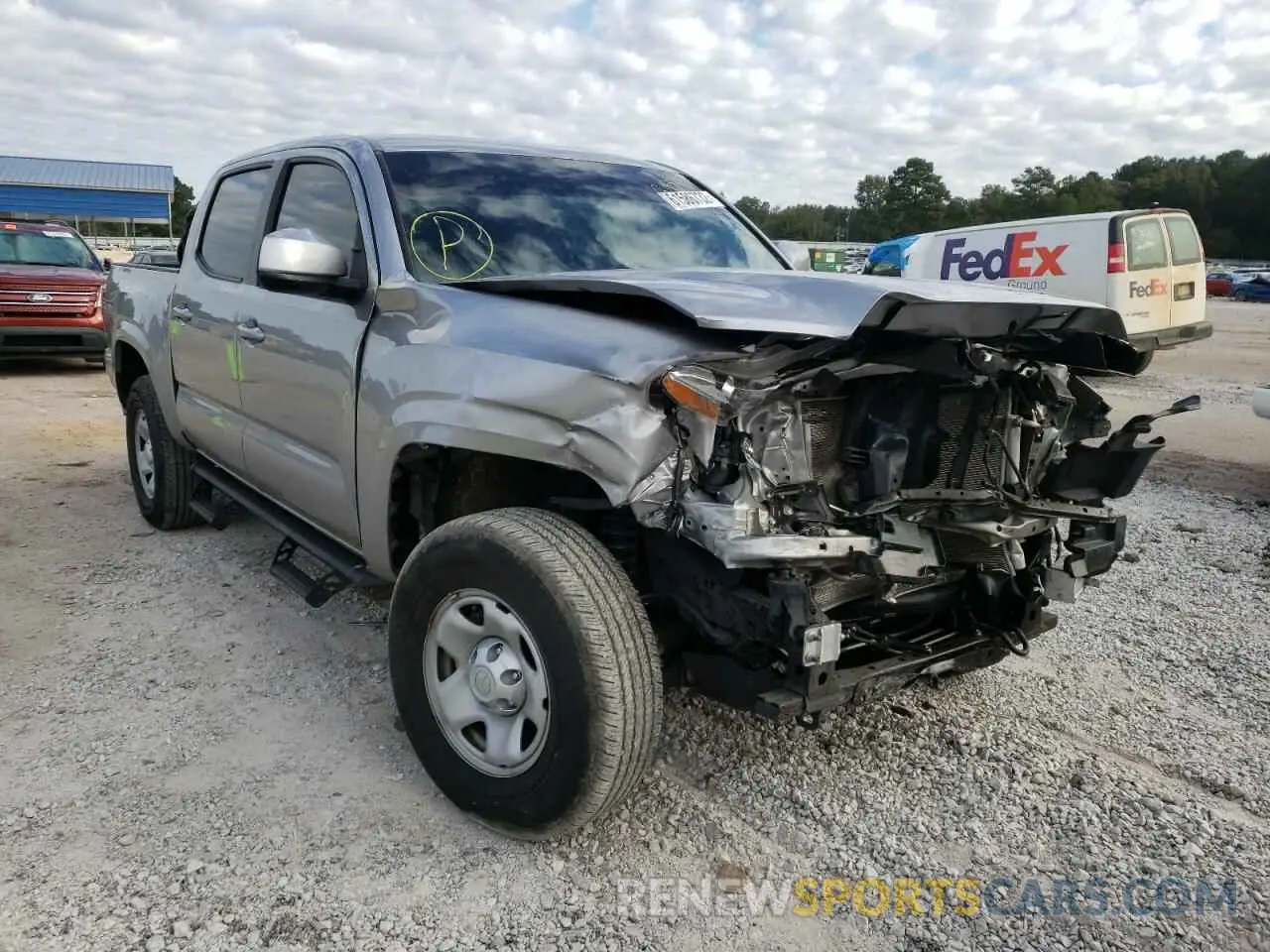 1 Photograph of a damaged car 5TFAX5GN3KX164951 TOYOTA TACOMA 2019