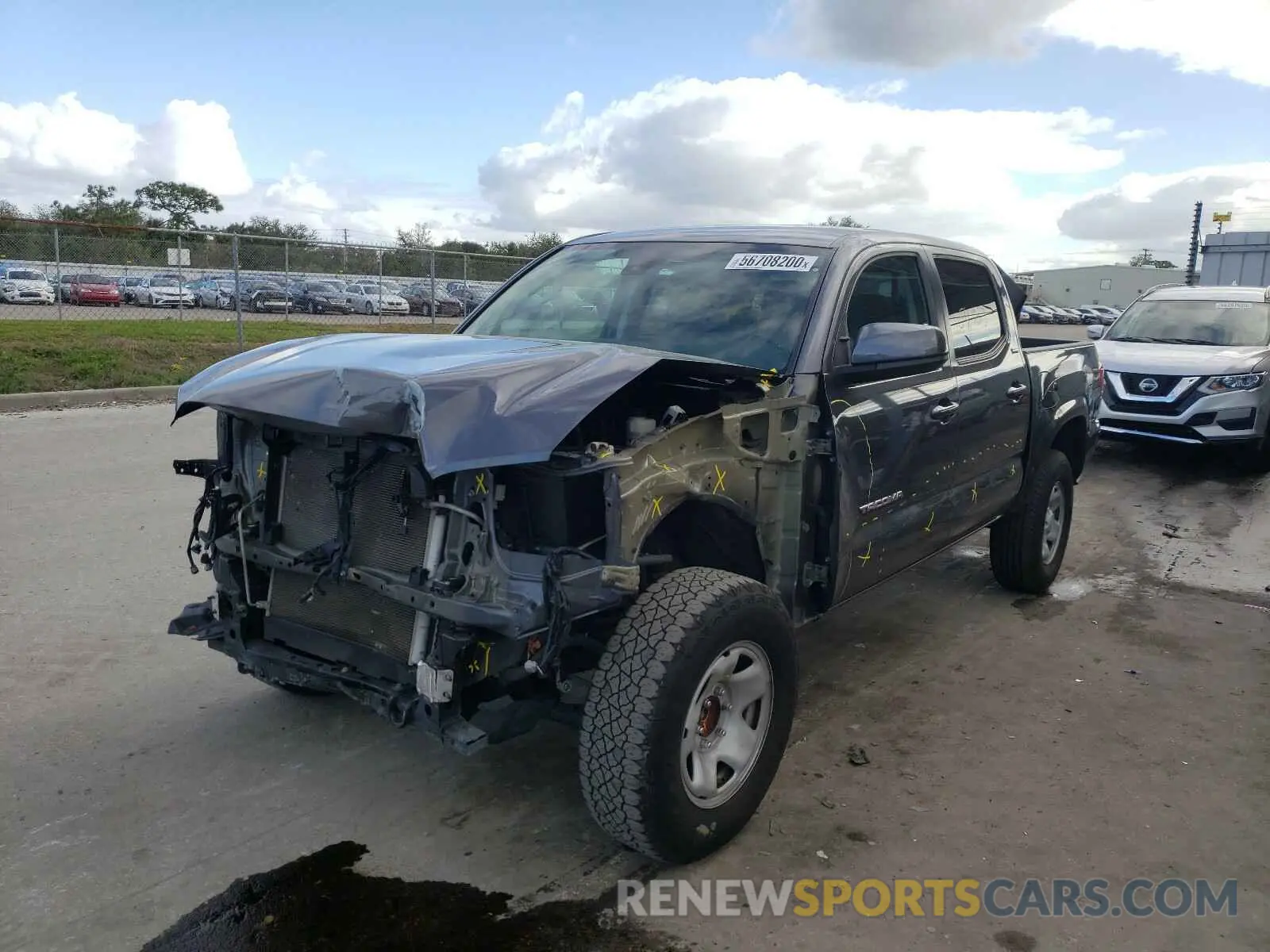 2 Photograph of a damaged car 5TFAX5GN6KX139333 TOYOTA TACOMA 2019