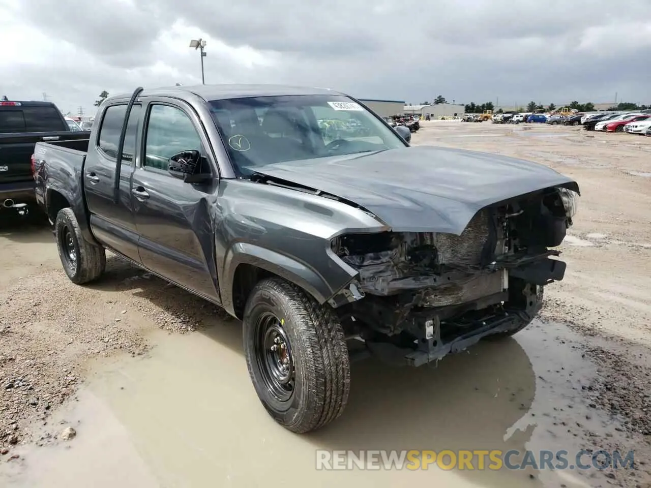 1 Photograph of a damaged car 5TFAX5GN8KX133789 TOYOTA TACOMA 2019