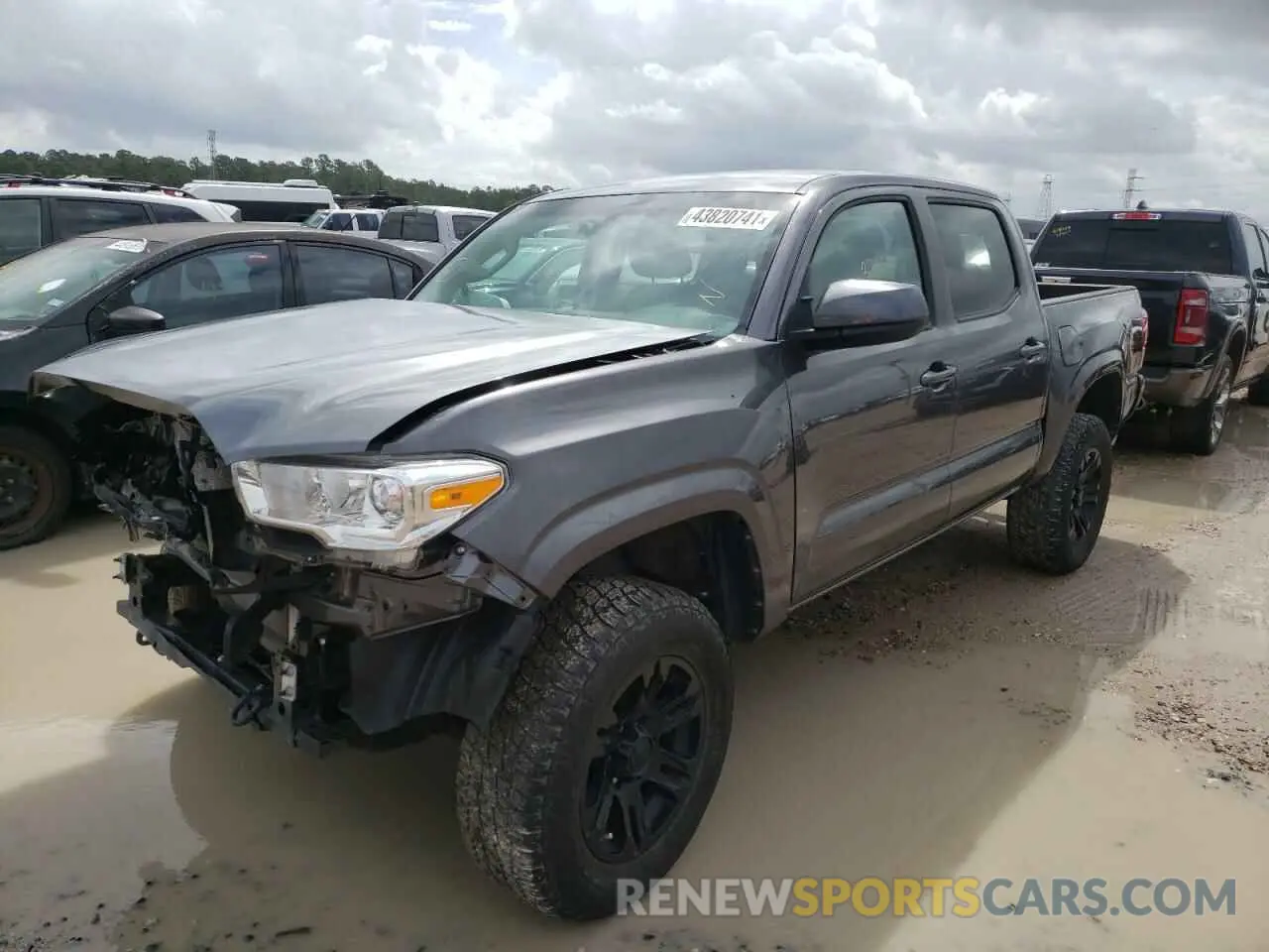 2 Photograph of a damaged car 5TFAX5GN8KX133789 TOYOTA TACOMA 2019