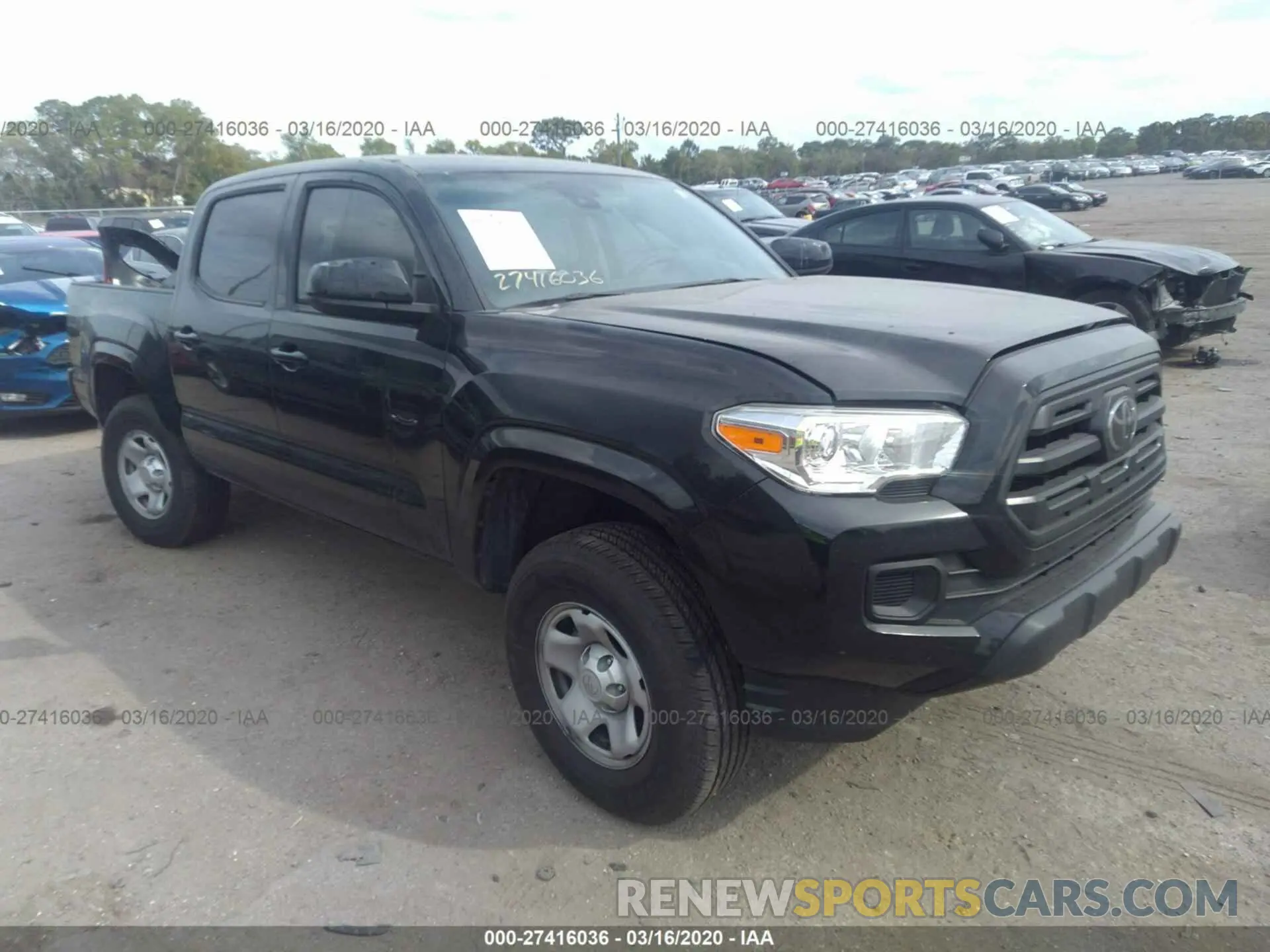 1 Photograph of a damaged car 5TFAX5GN8KX155257 TOYOTA TACOMA 2019