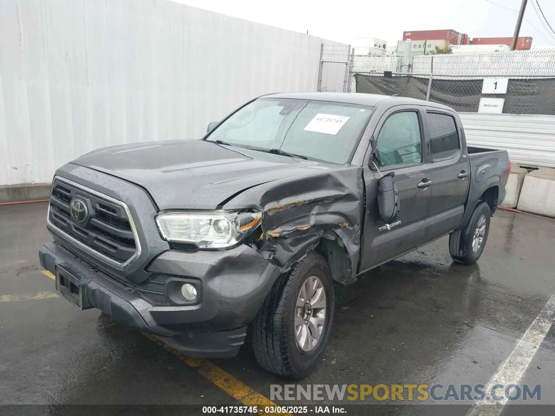 2 Photograph of a damaged car 5TFAX5GN8KX162919 TOYOTA TACOMA 2019