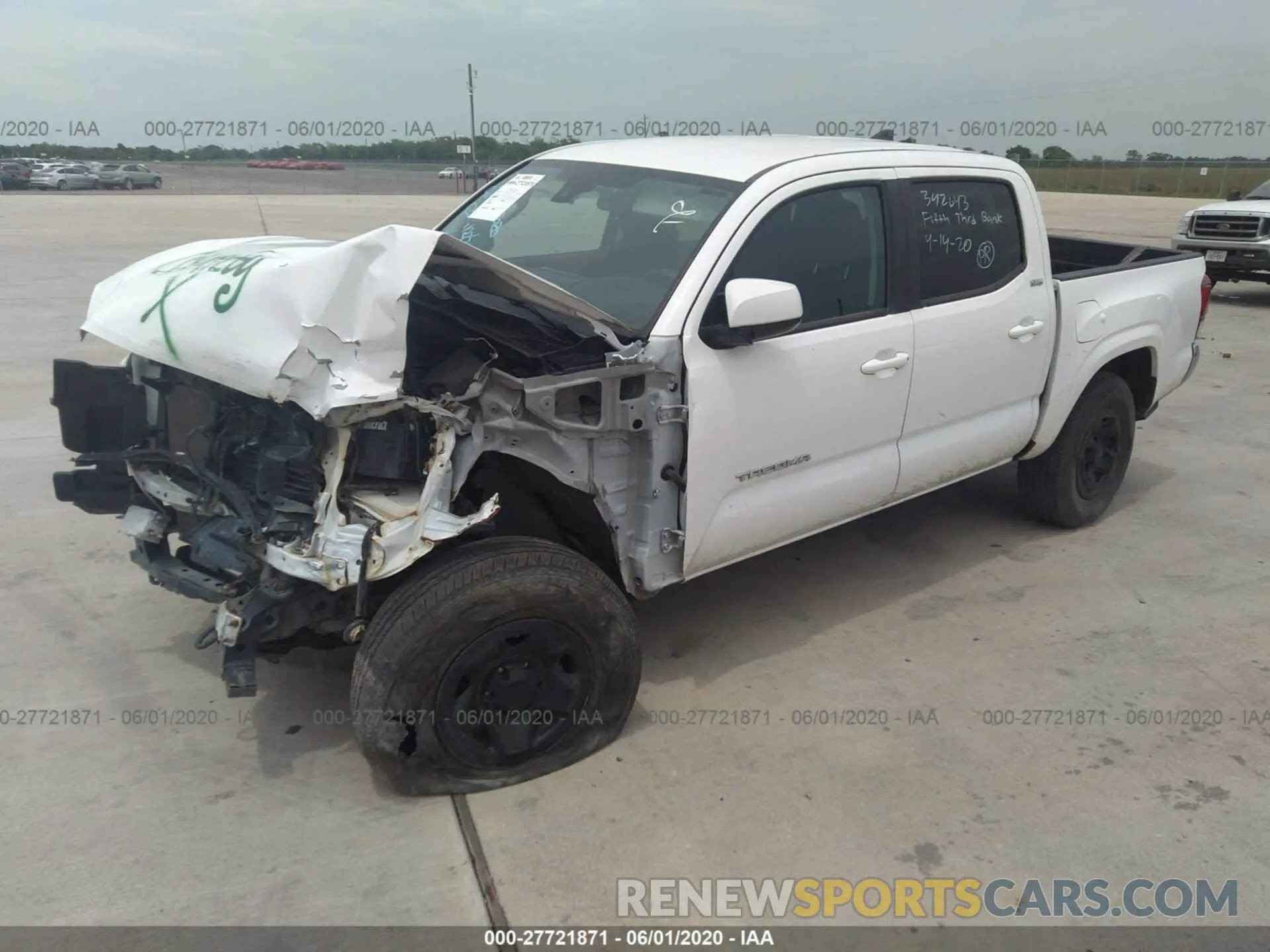 2 Photograph of a damaged car 5TFAX5GNXKX138542 TOYOTA TACOMA 2019