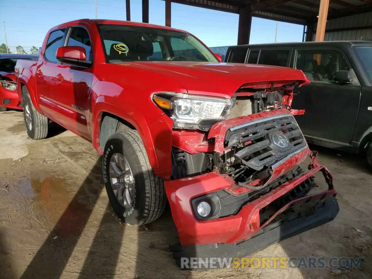 1 Photograph of a damaged car 5TFAZ5CN2KX075453 TOYOTA TACOMA 2019