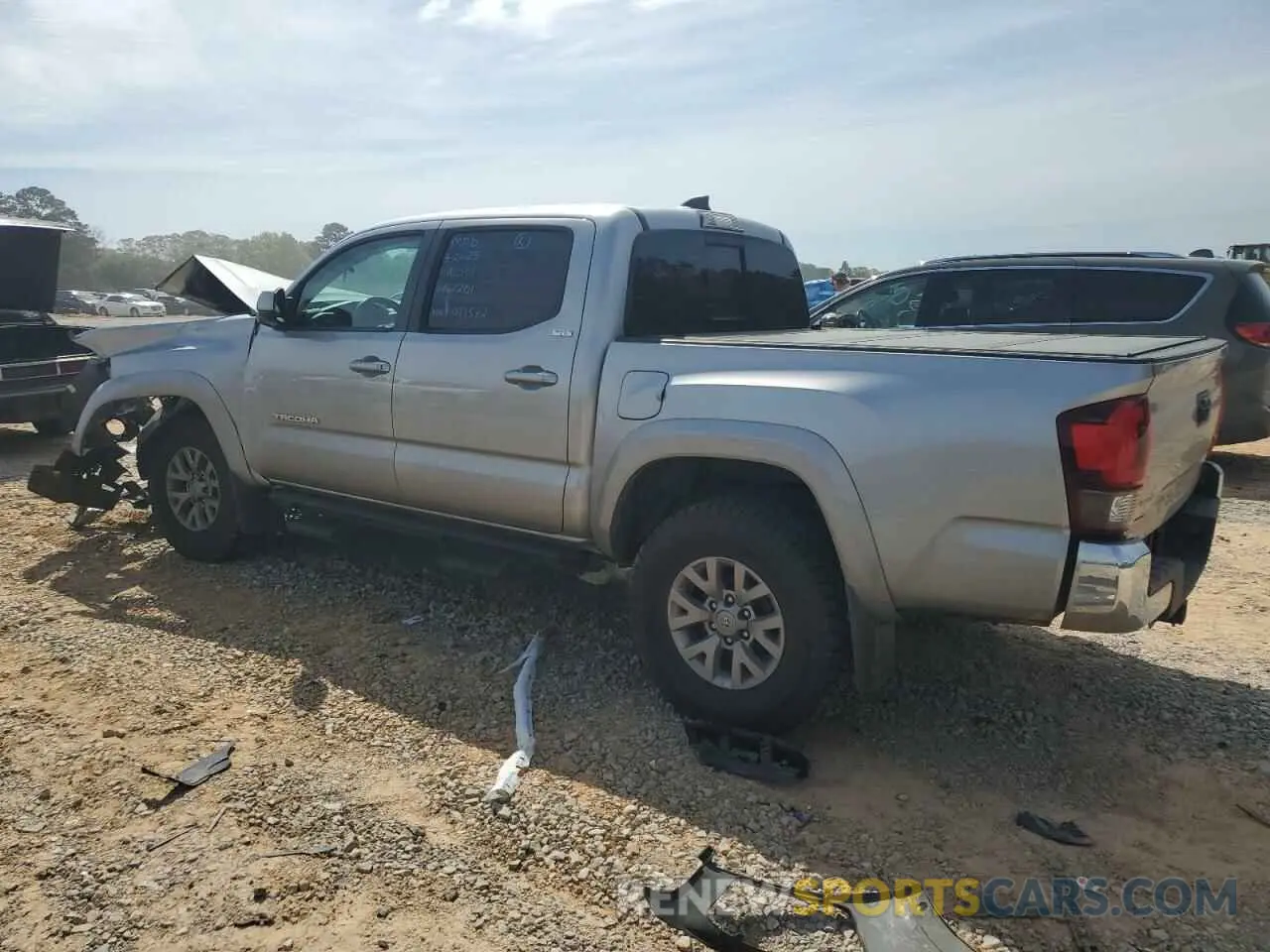 2 Photograph of a damaged car 5TFAZ5CN8KX079572 TOYOTA TACOMA 2019