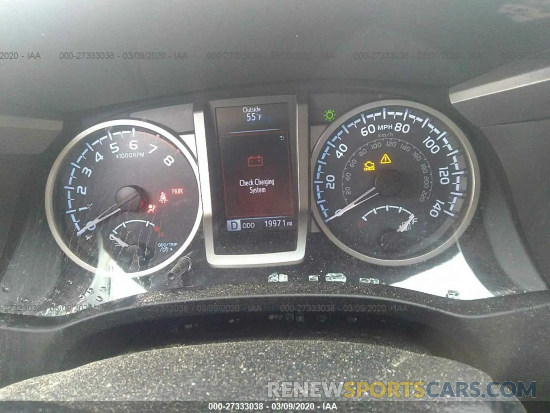 7 Фотография поврежденного автомобиля 5TFCZ5AN1KX207243 TOYOTA TACOMA 2019