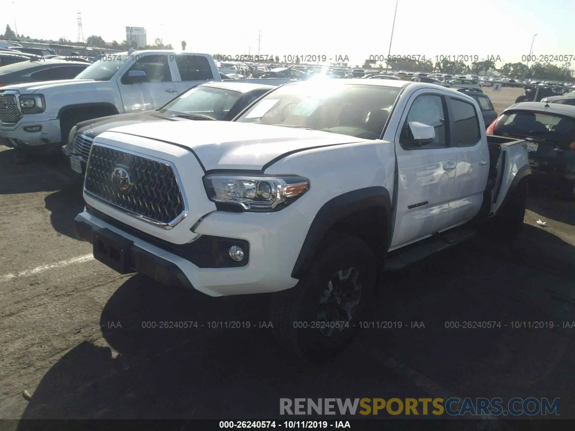 2 Photograph of a damaged car 5TFCZ5AN8KX188755 TOYOTA TACOMA 2019