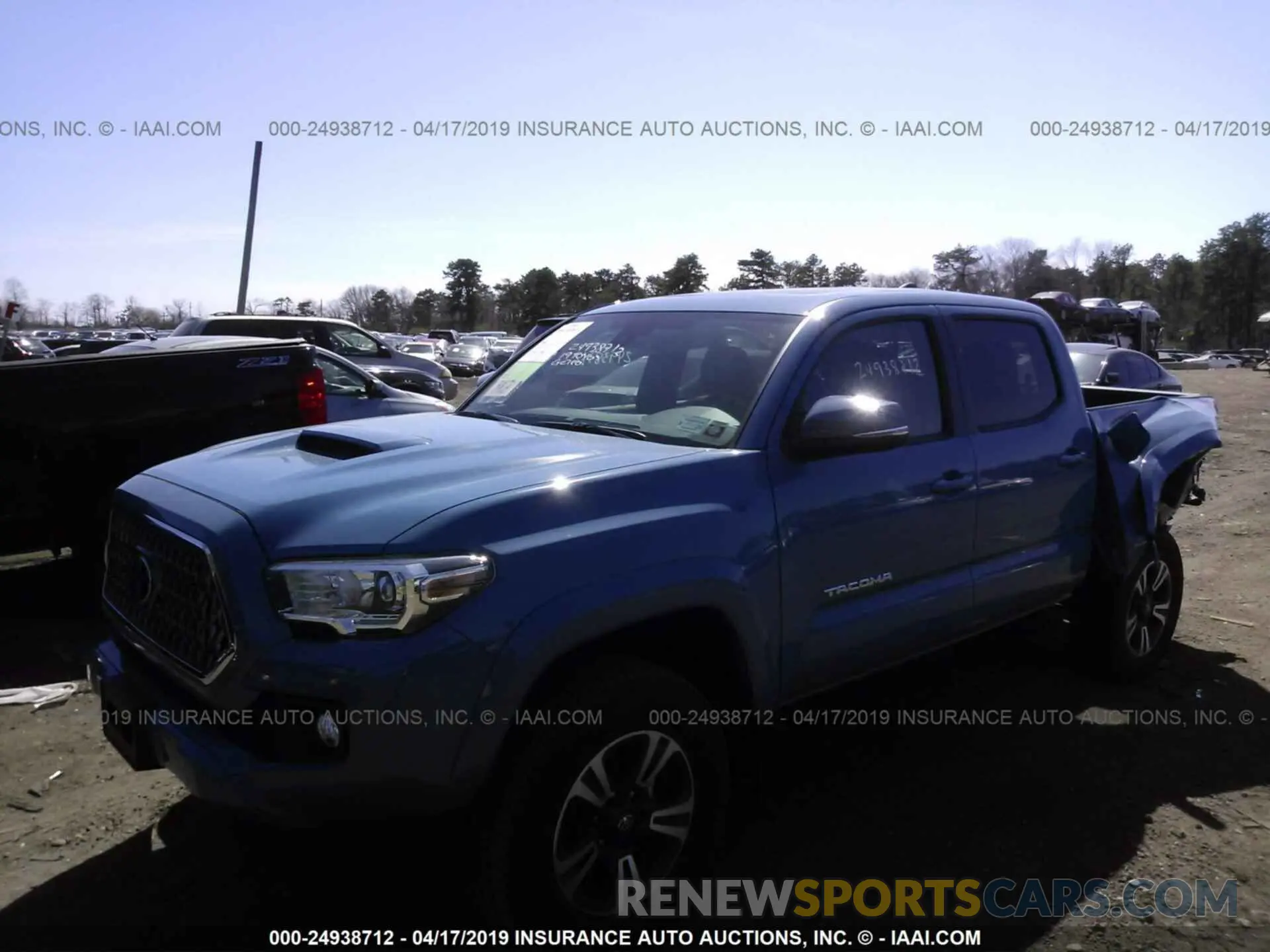 2 Photograph of a damaged car 5TFCZ5AN9KX175383 TOYOTA TACOMA 2019