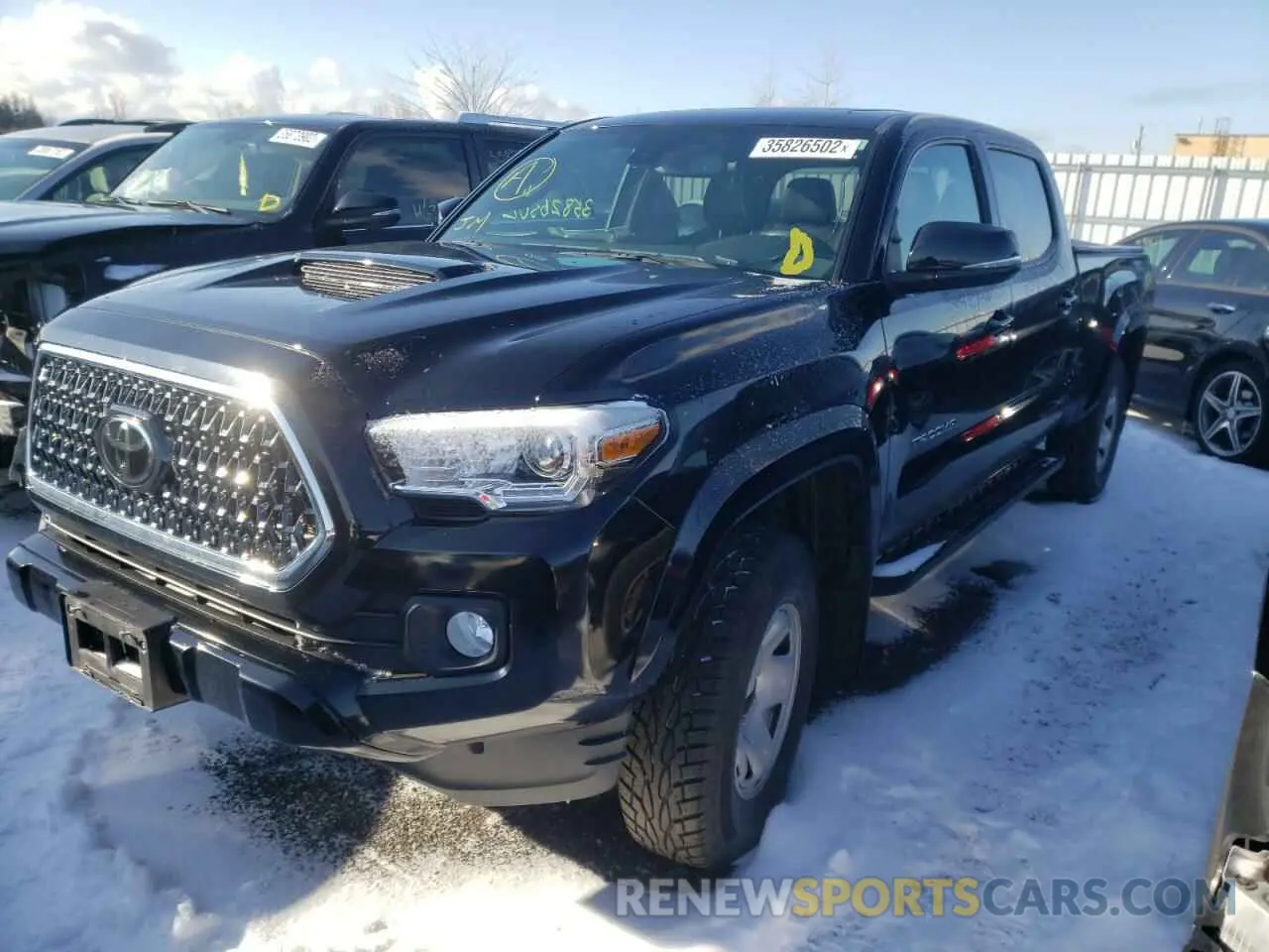 2 Photograph of a damaged car 5TFDZ5BNXKX040433 TOYOTA TACOMA 2019
