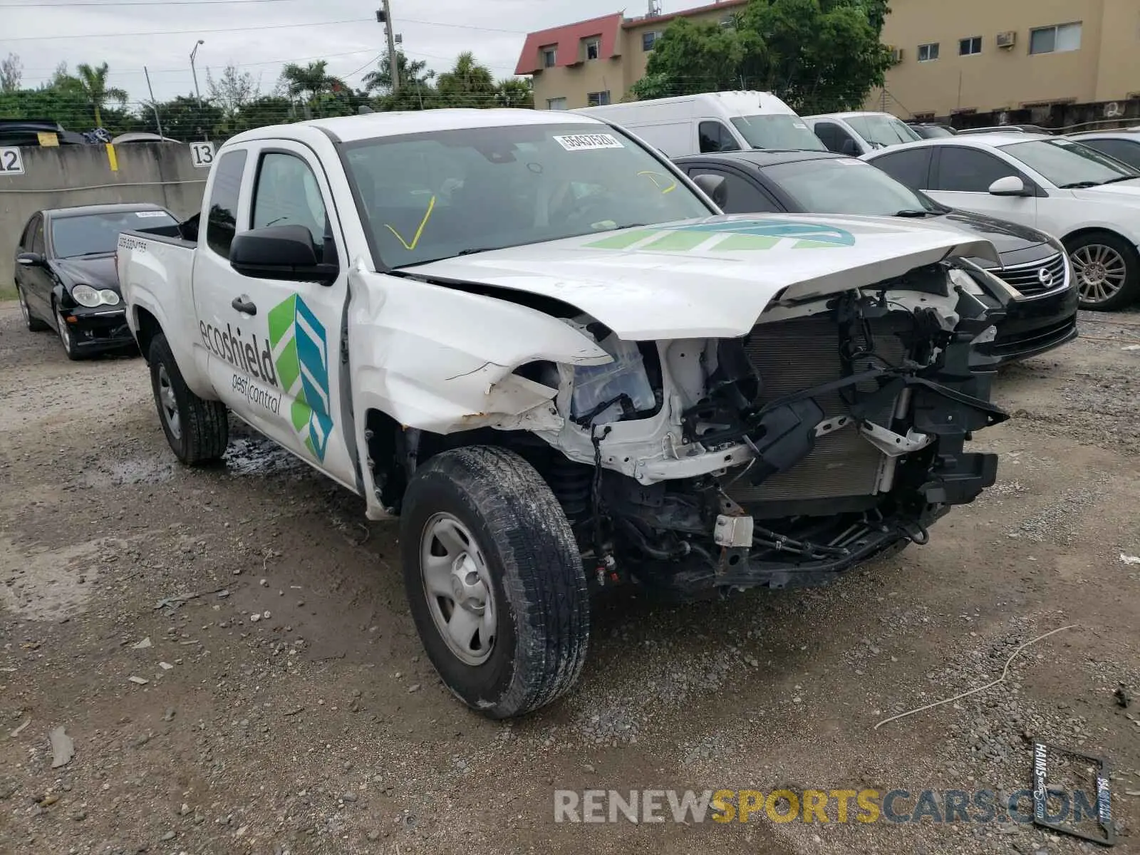 1 Photograph of a damaged car 5TFRX5GN1KX145236 TOYOTA TACOMA 2019