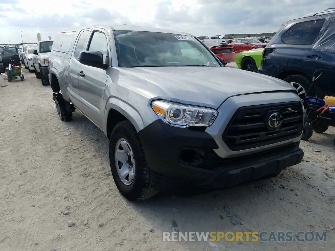 1 Photograph of a damaged car 5TFRX5GN2KX150607 TOYOTA TACOMA 2019