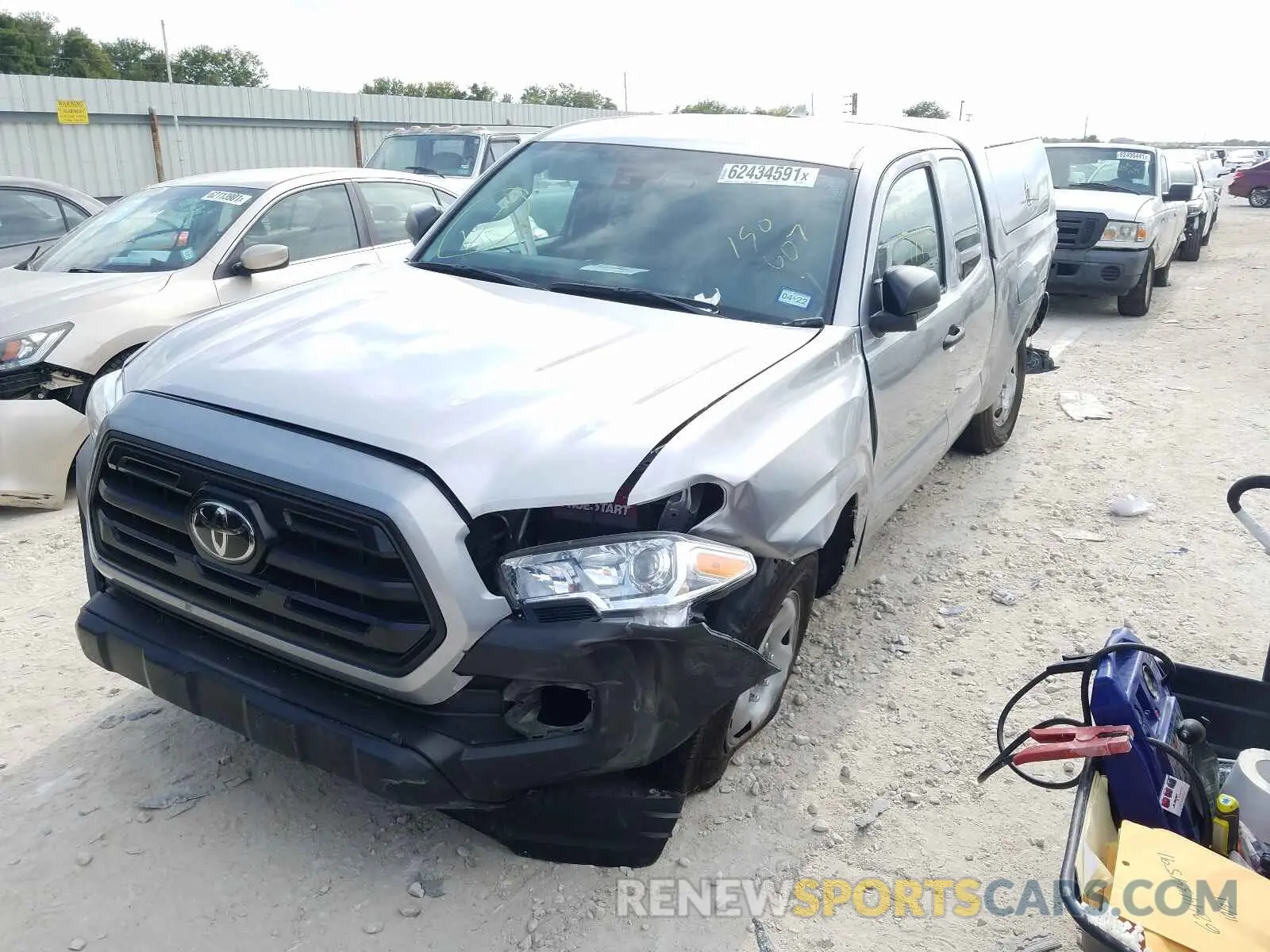 2 Photograph of a damaged car 5TFRX5GN2KX150607 TOYOTA TACOMA 2019