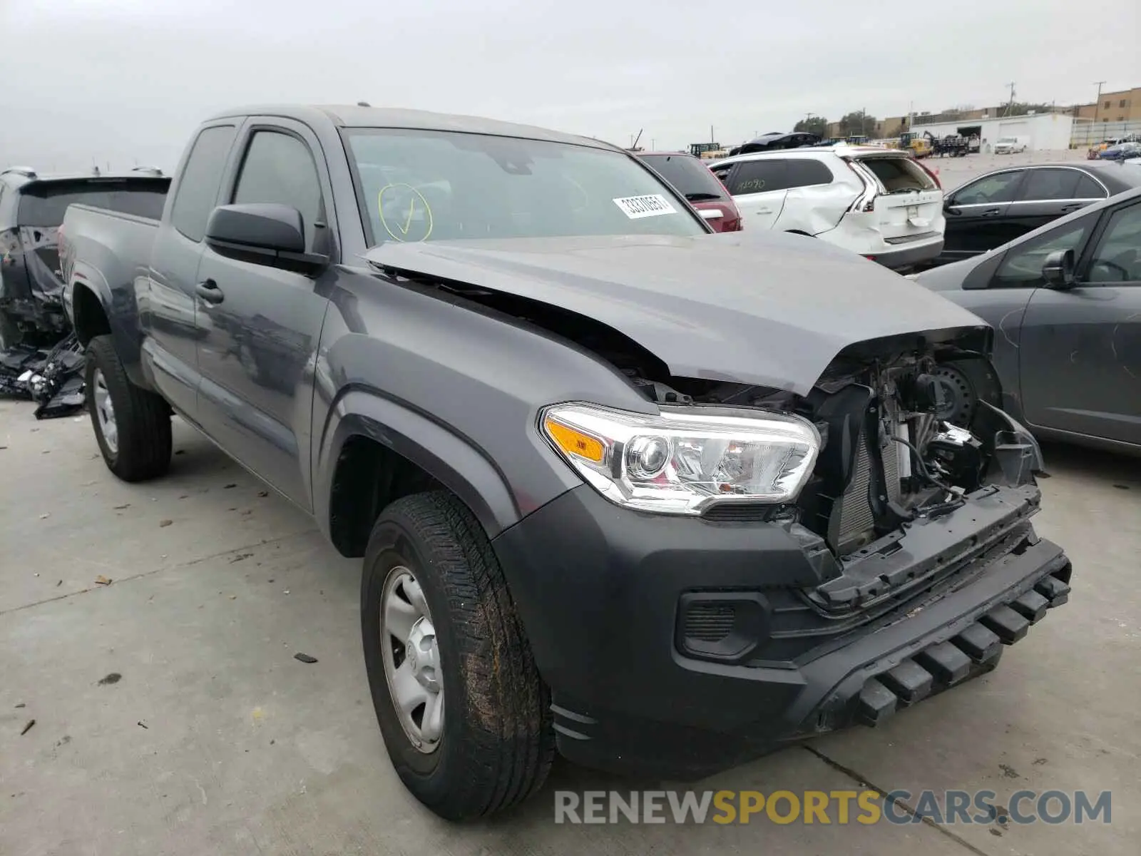1 Photograph of a damaged car 5TFRX5GN3KX143178 TOYOTA TACOMA 2019