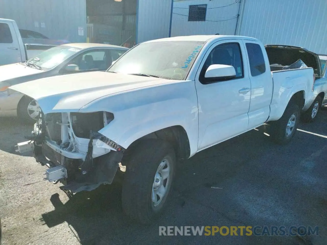 2 Photograph of a damaged car 5TFRX5GN5KX139410 TOYOTA TACOMA 2019