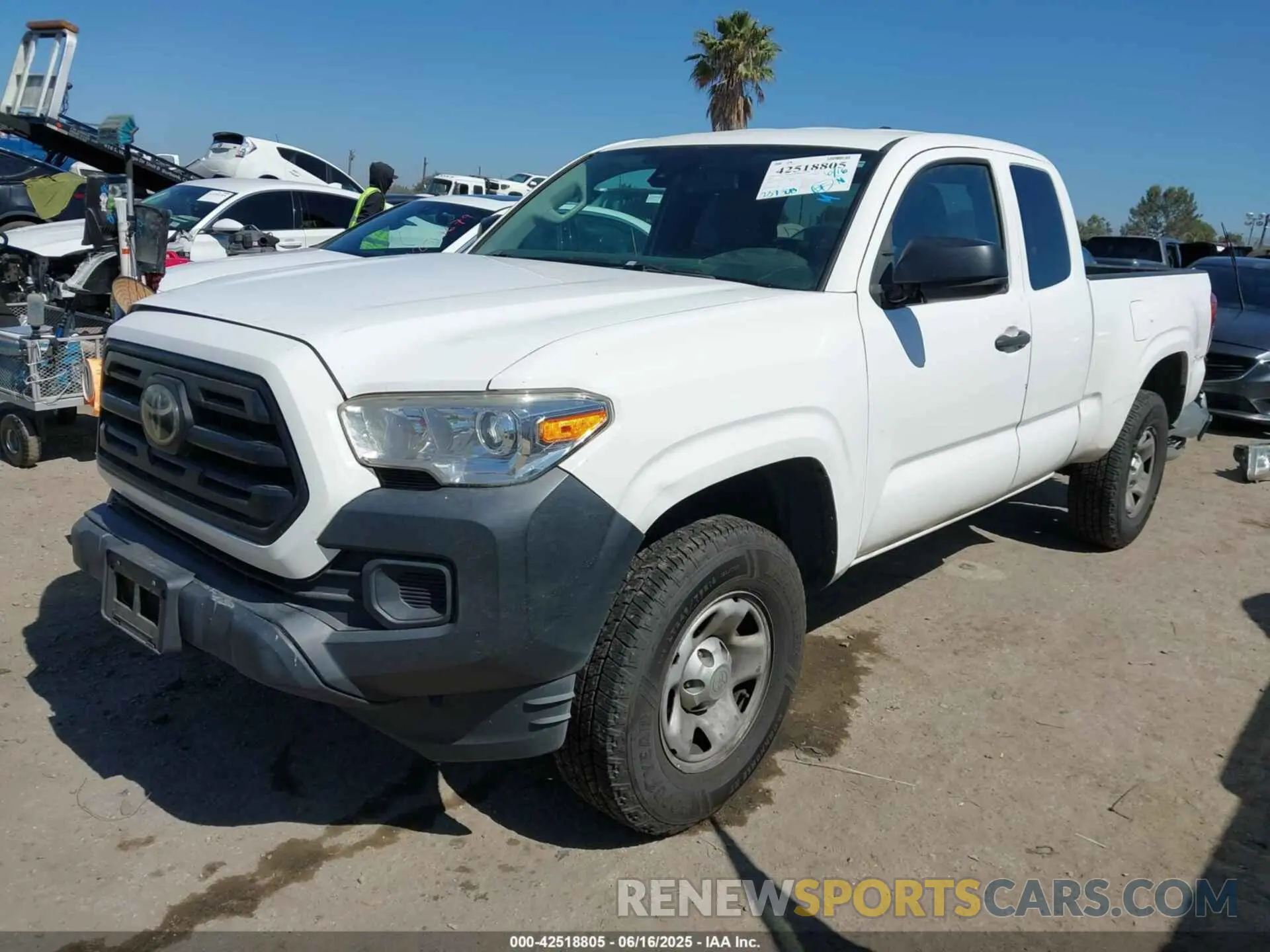 2 Photograph of a damaged car 5TFRX5GN5KX149810 TOYOTA TACOMA 2019